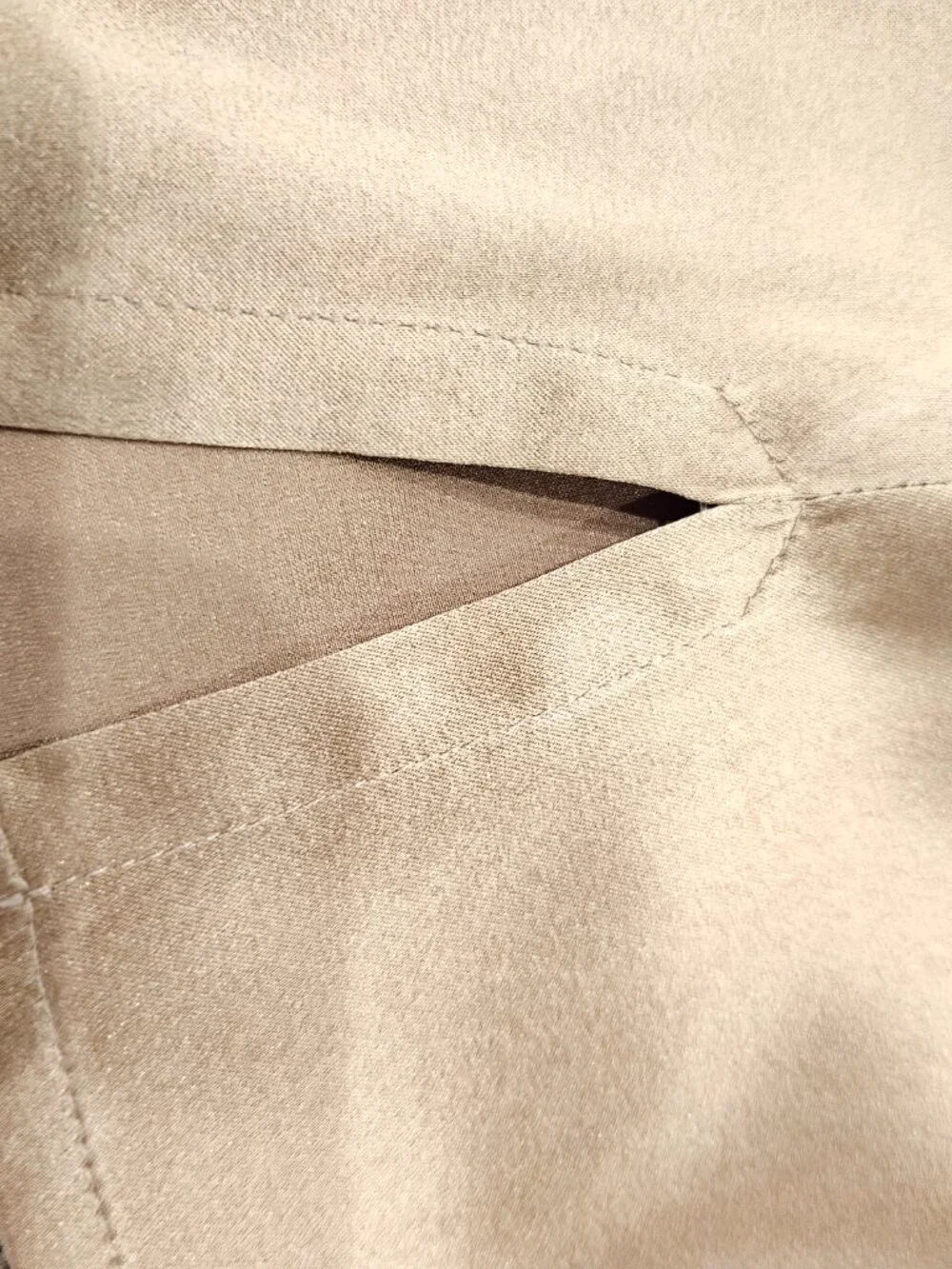 Eileen Fisher XL gold silk tank top with side slits